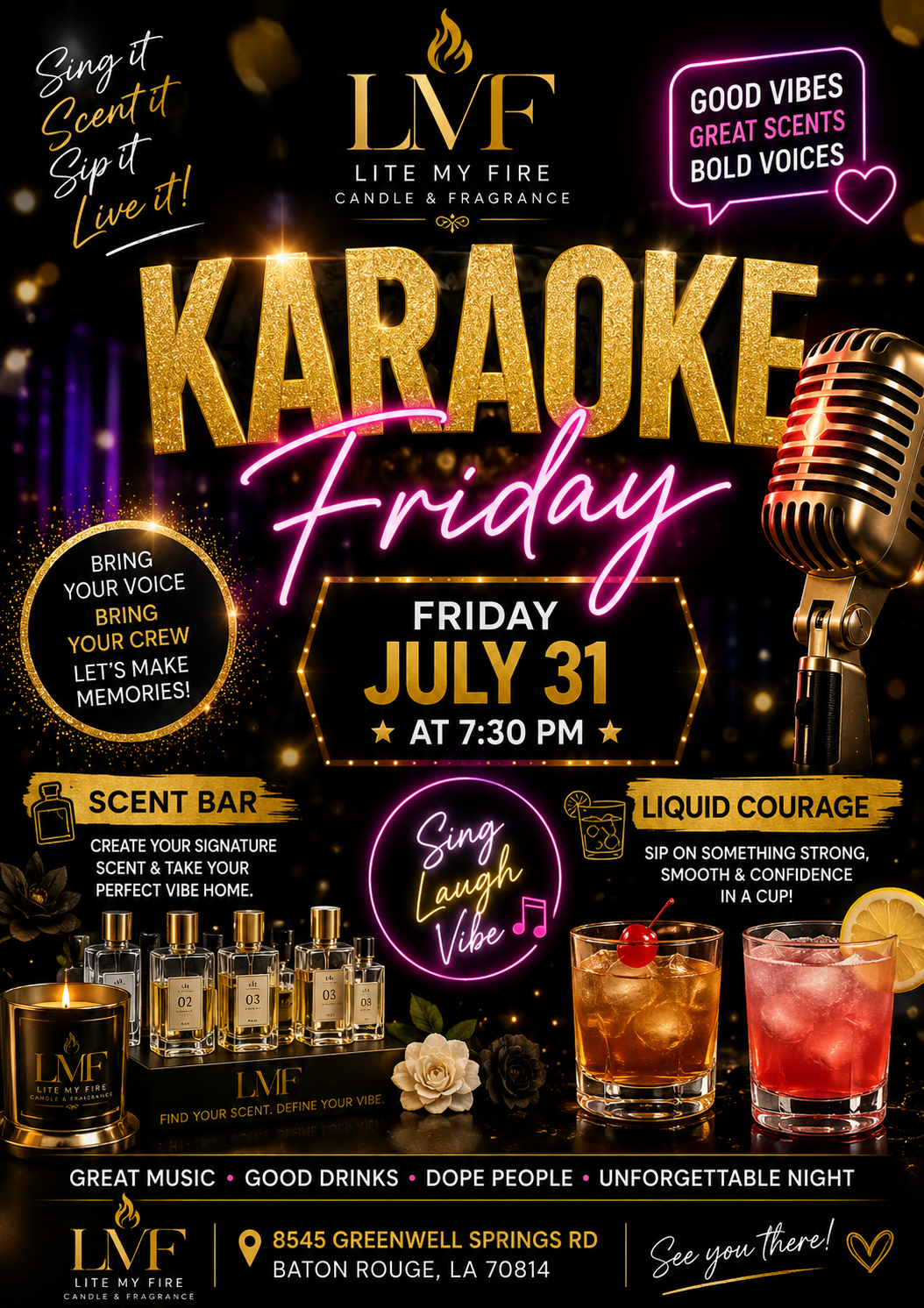 Karaoke, Friday, July 31