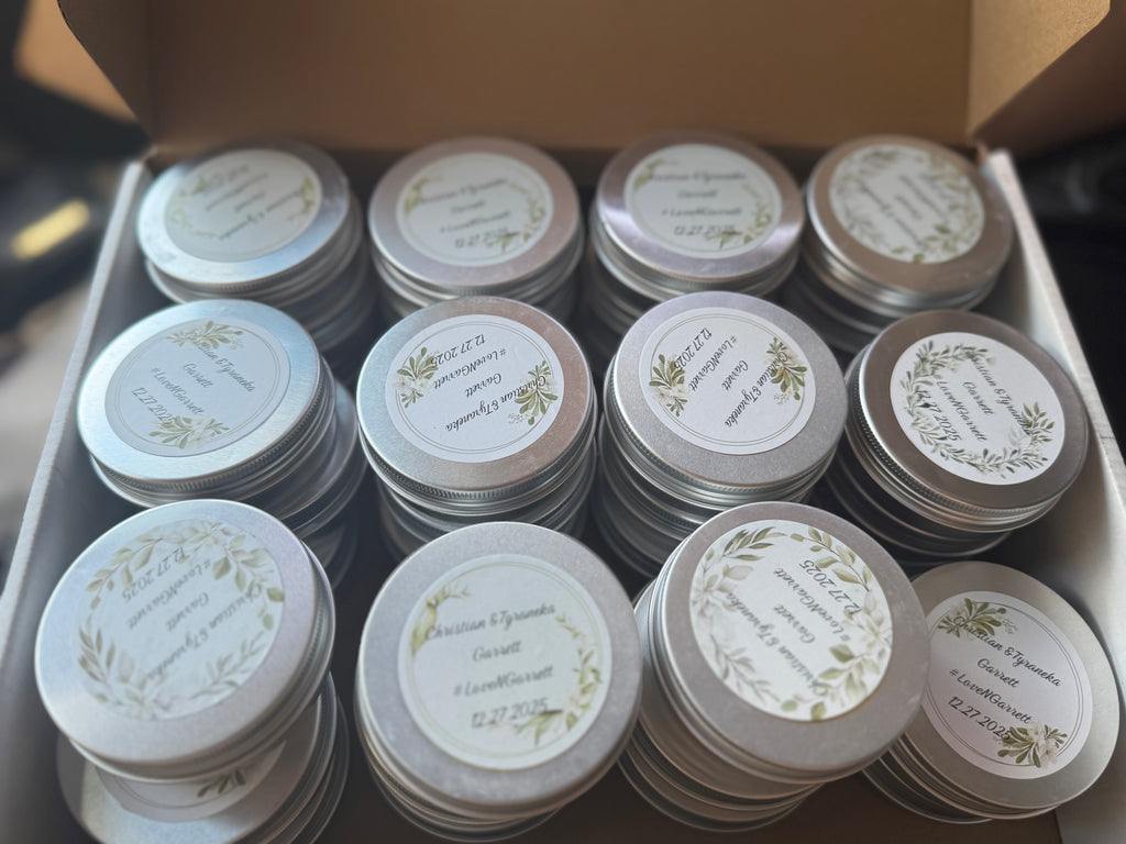 Wedding Favors 100- 2oz candles
